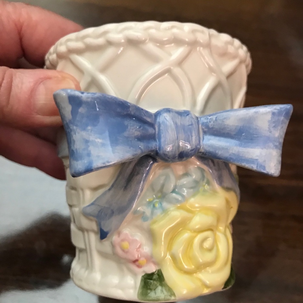 FITZ AND FLOYD NWT SOAP DISH AND TUMBLER New (Old Stock) in box. - Picture 11 of 16